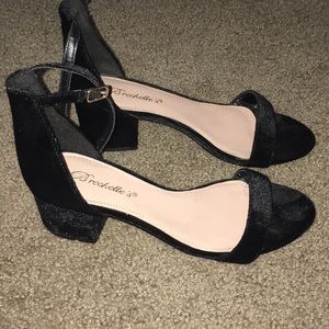 Velvet heels